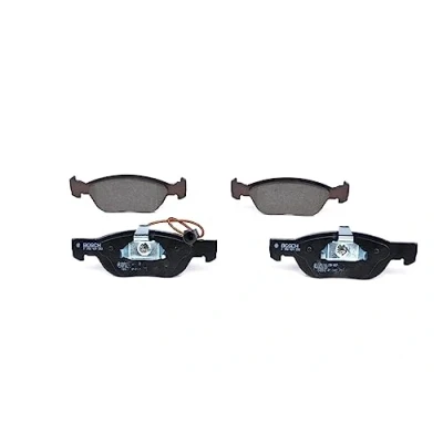 Image of 9951067 Brake pad set BOSCH 0 986 424 593 Low Metallic with integrated wear sensor anti squeak plate, piston clip FIAT: Marea Saloon