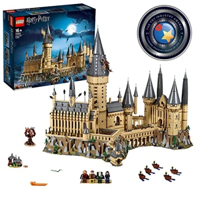 Image of LEGO Harry Potter Hogwarts Castle Model, Big Collectable Set with the Great Hall, Sword of Gryffindor &amp; Chamber Secrets, Wizarding World Gift Idea for Fans 71043