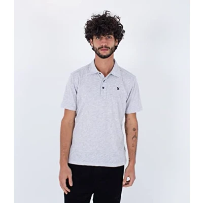 Image of Hurley Men&#039;s Ace Vista Polo S/S T Shirt, Fiji, S