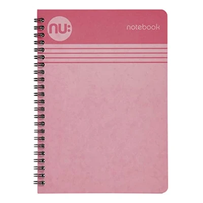 Image of NU: Notebooks Cloud Pastels Range A5 Pink Notebook Wirebound 110 Pages (NU004110 FSC)