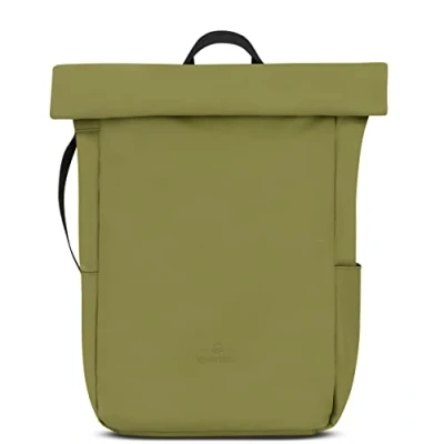 Image of Johnny Urban Backpack Womens &amp; Mens Green Henry Roll Top Laptop Rucksack Bag for Work Travel University Ladies Daypack Water repellant