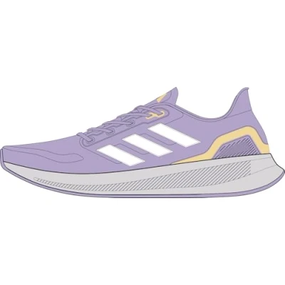 Image of adidas Women&#039;s Runfalcon 5 Running Shoes, Powder Plum/FTWR White/Orange Tint, 5.5 UK