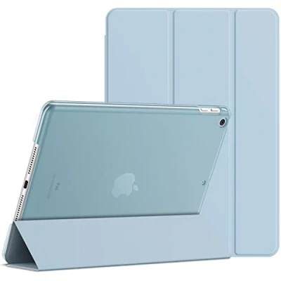 Image of JETech Case for iPad (9.7 Inch, 2018/2017 Model, 6th/5th Generation), Smart Cover Auto Wake/Sleep (Light Blue)