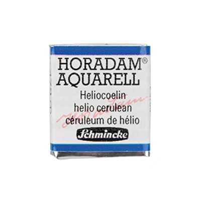 Image of Schmincke HORADAM® AQUARELL finest artists&#039; watercolours, 479 Heliocerulean, 14 044, 1/2 pan