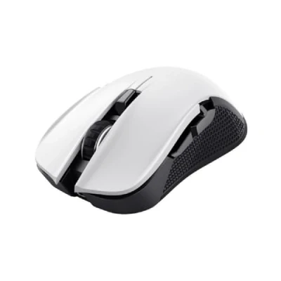Image of Trust Gaming GXT 923W Ybar Rechargeable Wireless Mouse, Low Latency 2.4GHz, 50h Battery Life, 200 7200 DPI, 69% Recycled Plastics, Programmable RGB Mouse for Computer, PC, Laptop White