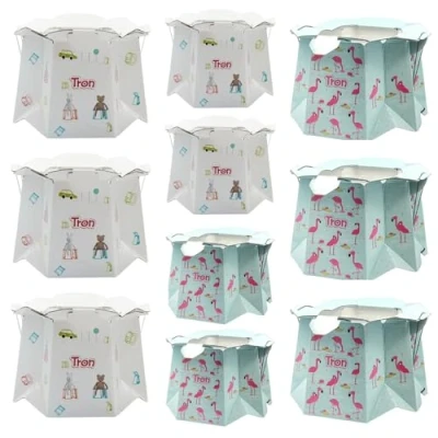 Image of TRON Disposable Potty for Children, up to 30 kg, Set of 10 Pieces (5 pcs Bears/5 Flamingos)