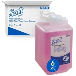 Image of Kleenex Aqua Foam Hand Soap Refill Pink 1 Litre (6 Pack) 6340
