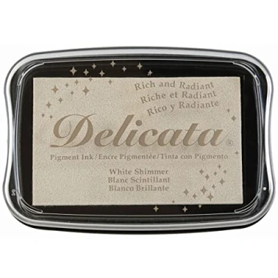 Image of Tsukineko Shimmer Delicata Ink Pad, White