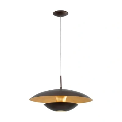 Image of EGLO Brown gold lacquered Nuvano pendant light