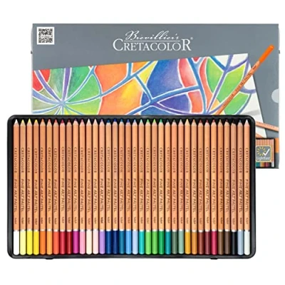 Image of Cretacolor Fine Art Pastel Lightfast 36 Pencils Set in Tin Box