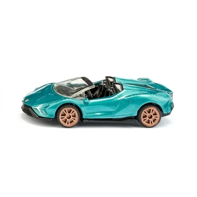 Image of siku 1571 Lamborghini Sián Roadster, Toy Car, Metal/Plastic, Turquoise Metallic, Rubberised Tyres, Sporty Rims, Open Roof