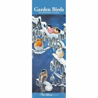 Image of Carousel Worldwide, Garden Birds by Pollyanna Pickering 2026 Slim Wall Calendar