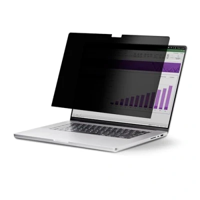 Image of StarTech.com 13 inch MacBook Air M2/M3 Laptop Privacy Screen, Removable and Reversible Anti Glare Blue Light Filter, Magnetic