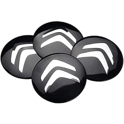 Image of QFYANXUAN Set of 4 Car Center Hub Caps Sticker, for Citroen C1 I Bj. 2005 2014 56mm Wheel Centre Cap Stable Replacement Rim Decoration Accessories