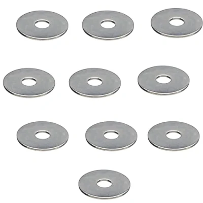 Image of M10 x 25mm Penny Repair Flat Washers Mudguard A2 Stainless Steel (Pack of 10)