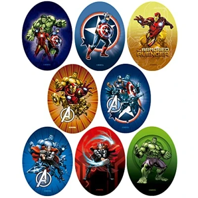 Image of 8 x Screen Printed Iron On Patches for Clothes Applications Repair and Decorating Pants Jackets Jumper Backpacks