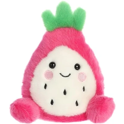 Image of Aurora Adorable Palm Pals Rhys Dragon Fruit Stuffed Animal Pocket Sized Play Collectable Fun Pink 5 Inches