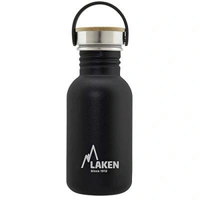 Image of Laken Unisex Adult Heavy Duty Stainless Steel Bottle 0.5 L Black
