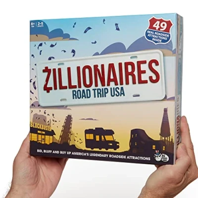 Image of Zillionaires Road Trip USA: Family Board Game for Kids and Adults, Games Families, Best New Games, Great 2 5 Players