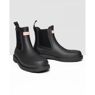 Image of Hunter Original Commando Wellies, Women&#039;s, Size: 8, Black Synthetics