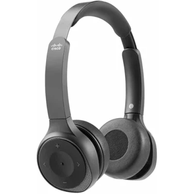 Image of Cisco Headset 730, Wireless Dual On Ear Bluetooth with Case, USB A HD Adapter, and 3.5 mm Cables, Carbon Black, 1 Year Limited Liability Warranty (HS WL 730 BUNA C)