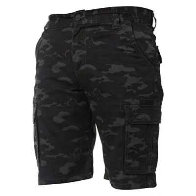 Image of KZS116 Enzo Jeans Mens Cargo Camo Shorts Summer Army Combat Camouflage Chino Half Pants Vintage Colour Waist Size 42