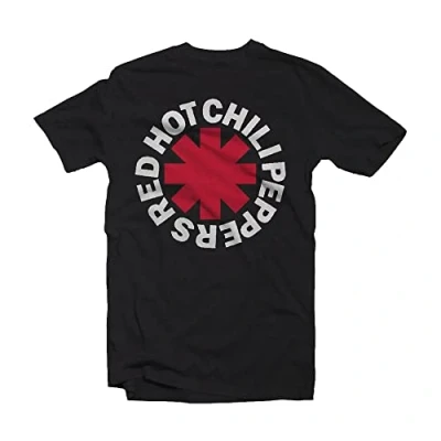 Image of rockshirts RED HOT Chili Peppers Asterisk Print Tshirt, Men&#039;s, Size: Large, Black