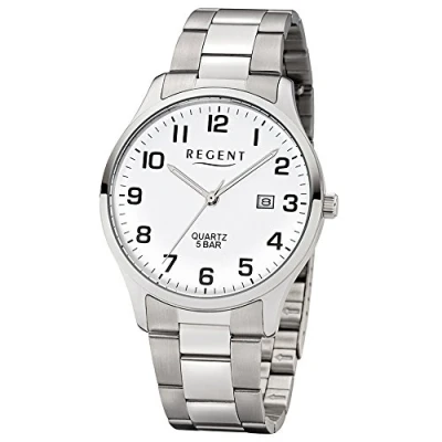 Image of REGENT Men Analogue Quartz Watch with Stainless Steel Strap 11150666