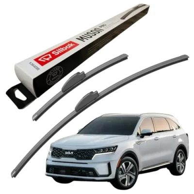Image of Silbak Windscreen Wipers, for KIA SORENTO (03/2020 ONWARDS) Wiper Blades, 650mm/400mm