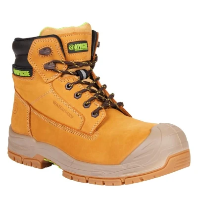 Image of Apache Thompson Wheat Waterproof Safety Boot Size 6