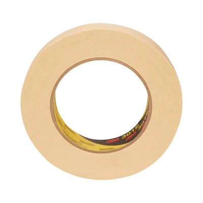 Image of 3M 7100042898 301E Performance Industrial Masking Tape, 18 mm x 50 m, Beige, Pack of 48