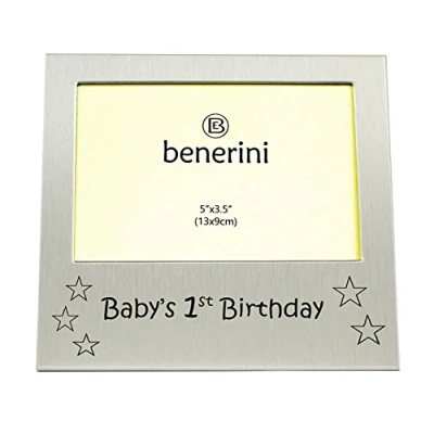 Image of benerini Baby&#039;s 1st Birthday &#039; Photo Picture Frame Gift 5 x 3.5