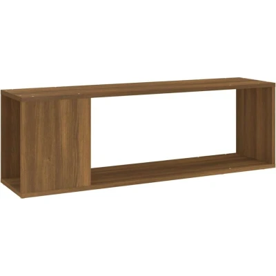 Image of vidaXL TV Cabinet Brown Oak 100x24x32 cm Engineered Wood