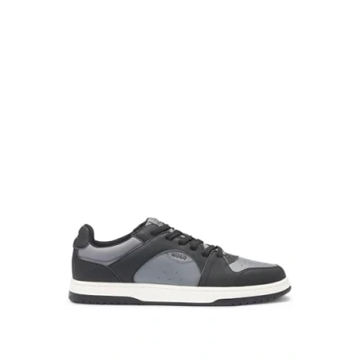Image of HUGO Hadrian_tenn Trainers, Men&#039;s, Size: 8, Charcoal Polyester