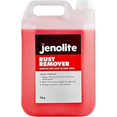 Image of JENOLITE Rust Remover Original Liquid 5kg For Metal Fast Acting Removes Back To Bare Treatment Car bodywork, Bikes, Tools, Machinery, BBQs