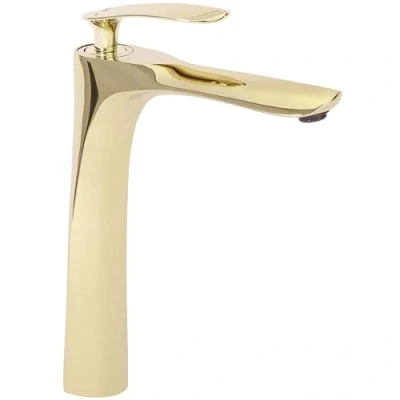 Image of REA 5dc11915 ef99 40b4 945f 3884eb33460c Gold Bathroom Sink tap Orbit High B2051