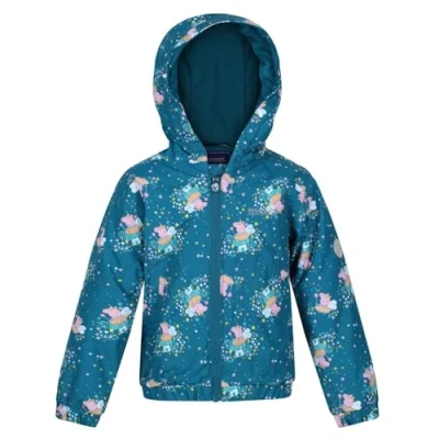 Image of Regatta Unisex Kids Peppa Muddy Puddle Jacket, Gulfstream, 4 Years UK