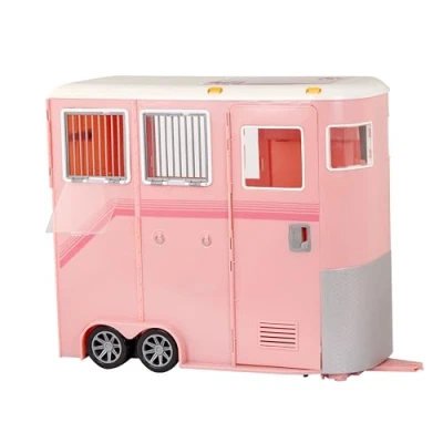 Image of Our Generation Mane Attraction Trailer Horse Playset for 18 inch Dolls 21 Piece Themed