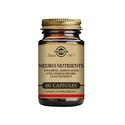 Image of Solgar Neuro Nutrients Vegetable Capsules Pack of 60 For Mental Clarity, Alertness and Mood Regulation Vegan, Gluten Free Kosher