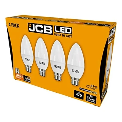 Image of S15145 JCB Candle 6W B22, Pack of 4