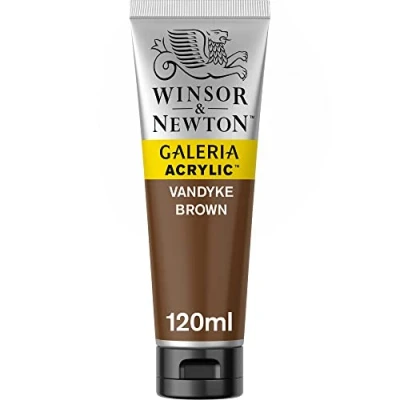Image of Winsor &amp; Newton 120ml Galeria Acrylic Paint Vandyke Brown