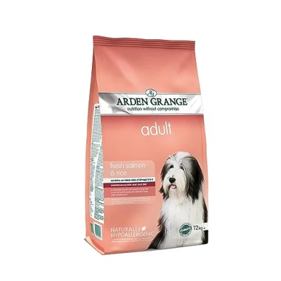 Image of Arden Grange Adult Dry Dog Food with Fresh Salmon and Rice, 12 kg