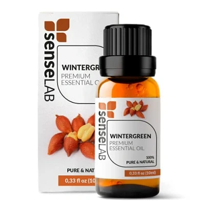 Image of SenseLAB Wintergreen Essential Oil 100% Pure Extract Therapeutic Grade Skin and Hair Care Relaxing Soothing for Diffuser Humidifier (10 ml)