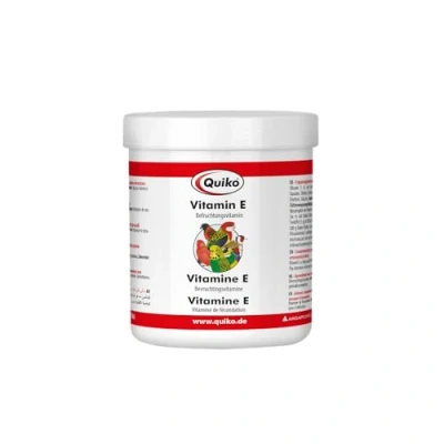 Image of Quiko vitamin E 350 g powder Fertilisation for pet birds, racing pigeons &amp; chickens Supports breeding promotes excellent results