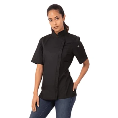 Image of Chef Works Women&#039;s Bcwsz006blks s Jacket, Black, UK
