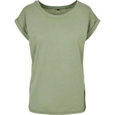 Image of Build Your Brand Women&#039;s Ladies Extended Shoulder tee T Shirt, Softsalvia, XL