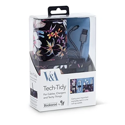 Image of IF V &amp; A Bookaroo Tech Tidy Kilburn Black Floral