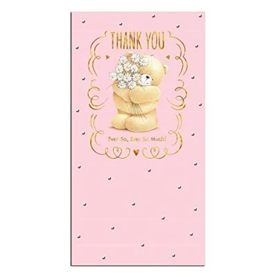 Image of Hallmark 25489072 Medium &quot;Ever So Much&quot; Forever Friends Thank You Card [Old Model]