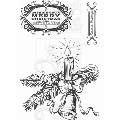 Image of Sweet Dixie Christmas Bough Clear Stamp Set, Transparent