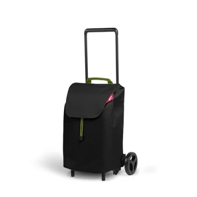 Image of GIMI Compact 40 l, Foldable Weight Trolley with Capacity of up to 30 kg, Light and Handling, Black, Alloy Steel Polyester